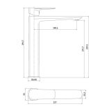 mini: Bateria Umywalkowa Larga Chrom S951-392 Cersanit (2)