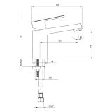 mini: Bateria Umywalkowa Maro Chrom BLO_020M Deante (2)