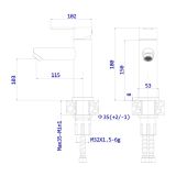 Bateria Umywalkowa Mistella Chrom ABMI111111 Avapax
