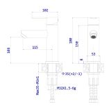 Bateria Umywalkowa Mistella Stal Szczotkowana ABMI111511 Avapax