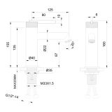 mini: Bateria Umywalkowa Niska Ori Złoty Szczotkowany PVD 08010GN-P Emporia (3)