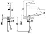 Bateria Umywalkowa Oudee Chrom 10115100 Kielle