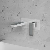 Bateria Umywalkowa Podtynkowa Parma Chrom/Biały PM7415CRB Omnires