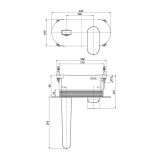 mini: Bateria Umywalkowa Podtynkowa Crea Czarny S951-333 Cersanit (2)