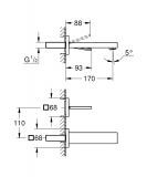 2-Otworowa Bateria Umywalkowa, Rozmiar M Eurocube Joy 19997000 Grohe