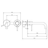 Bateria Umywalkowa Podtynkowa Ultimate Czarny ABUL141311 Avapax