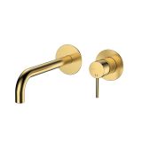 Bateria Umywalkowa Podtynkowa Ultimate Złoty Szczotkowany ABUL141211 Avapax