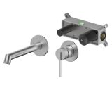 Bateria Umywalkowa Podtynkowa Z Boxem Ori Nikiel Szczotkowany 08012N Emporia