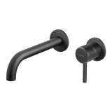 Bateria Umywalkowa Podtynkowa Z Wylewką 15cm Futuro Czarny Mat 6525-15/CZAR Giulini Giovanni