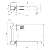mini: Bateria Umywalkowa Silia Hexa Złoty Szczotkowany BHS_R54L Deante (3)