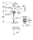 Bateria Umywalkowa Start Matte Black Rozmiar S 235512432 Grohe