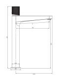 Bateria Umywalkowa Stojąca Contour Chrom CT8012CR Omnires