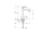 Bateria Umywalkowa Stojąca Wysoka A42557 Chrom Vitra