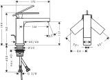 Bateria Umywalkowa Tecturis E 73010000 Chrom Hansgrohe