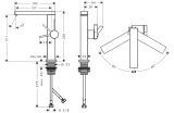 Bateria Umywalkowa Tecturis E 73060670 Coolstart Czarny Mat Hansgrohe