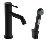 Bateria Umywalkowa Z Główką Bidette Tecturis S 73211670 Czarny Mat Hansgrohe