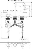 Bateria Umywalkowa Tecturis S 73330140 Brąz Szczotkowany Hansgrohe