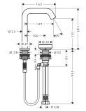 Bateria Umywalkowa Tecturis S 73353700 Coolstart Biały Mat Hansgrohe