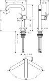 Bateria Umywalkowa Tecturis S 73360000 Coolstart Chrom Hansgrohe
