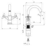 mini: Bateria Umywalkowa Temisto Mosiądz BQT_M20D Deante (3)
