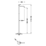 Bateria Umywalkowa Wolnostojąca Study Volcanic 26285305VO Tres