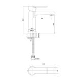 mini: Bateria Umywalkowa Z Korkiem Verso Chrom S951-404 Cersanit (2)