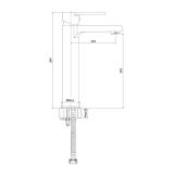 mini: Bateria Umywalkowa Z Korkiem Verso Chrom S951-405 Cersanit (2)