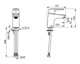 Bateria Umywalkowa Ze Stałą Wylewką Saga Chrom 3910F Oras