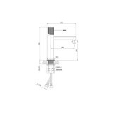 mini: Bateria Umywalkowa Zen Czarny Gun Metal S951-598 Cersanit (2)