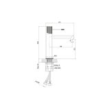 mini: Bateria Umywalkowa Zen Miedź Szczotkowana S951-801 Cersanit (2)