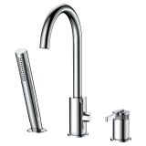 Bateria Wannowa 3-Otworowa Aurevo Chrom ABAU231121 Avapax