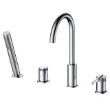 Bateria Wannowa 4-Otworowa Aurevo Chrom ABAU241121 Avapax