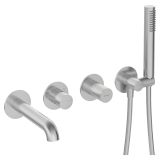 mini: Bateria Wannowa 4-otworowa Silia Hexa Stal Szczotkowana BHS_F18P Deante (1)