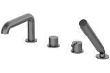 Bateria Wannowa 4-otworowa Z Zestawem Prysznicowym Silia Titanium BQS_D14M Deante