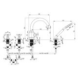 mini: Bateria Wannowa 4-otworowa Z Zestawem Prysznicowym Temisto Chrom BQT_014D Deante (3)