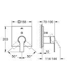 Bateria Wannowa Allure Brushed Warm Sunset 19315DL1 Grohe