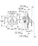 Bateria Wannowa Eurosmart 33305003 Grohe