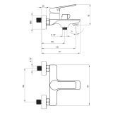 mini: Bateria Wannowa Loco Chrom BLC_010M Deante (2)