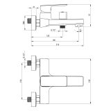 mini: Bateria Wannowa Maro Chrom BLO_010M Deante (2)