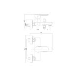 mini: Bateria Wannowa Moduo Chrom S951-346 Cersanit (2)