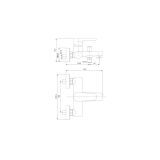 mini: Bateria Wannowa Moduo Czarny S951-559 Cersanit (2)