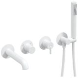 Bateria Wannowa Podtynkowa Z Zestawem Prysznicowym Silia Bianco BQS_A18P Deante