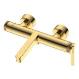 Bateria Wannowa Ścienna Z Przełącznikiem Natrysku Aurevo Złoty Szczotkowany ABAU211211 Avapax