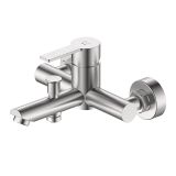 Bateria Wannowa Ścienna Z Przełącznikiem Natrysku Mistella Stal Szczotkowana ABMI211511 Avapax