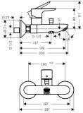 Bateria Wannowa Talis E Biały Mat 71740700 Hansgrohe