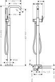 Bateria Wannowa Tecturis S 73440670 Czarny Mat Hansgrohe