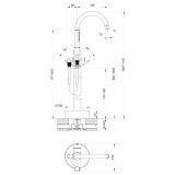 Bateria Wannowa Wolnostojąca Z Elementem Podłogowym I Zestawem Natryskowym Fly Miedź Szczotkowana 03031BRG Emporia