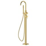 Bateria Wannowa Wolnostojąca Z Zestawem Natryskowym Ultimate Złoty Szczotkowany ABUL221221 Avapax