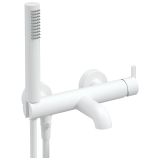 Bateria Wannowa Z Kompletem Prysznicowym Silia Bianco BQS_A11M Deante