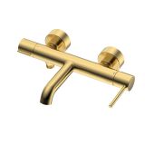 Bateria Wannowa Z Przełącznikiem Natrysku Ultimate Złoty Szczotkowany ABUL211211 Avapax